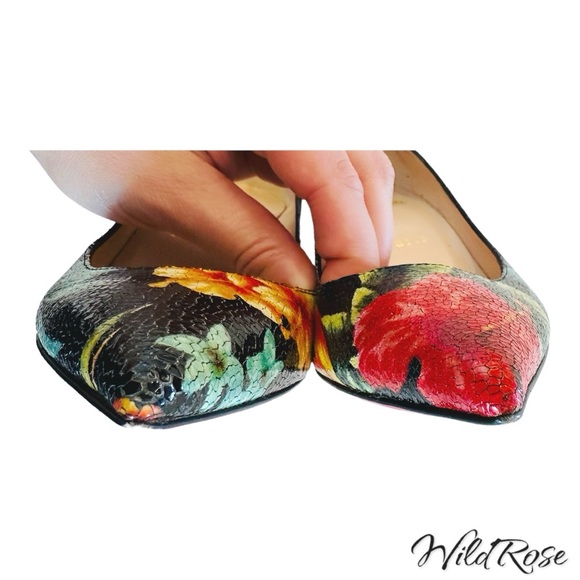 Christian Louboutin Pigalle Follies 55 Calf Hawaii Pointed Toe Heels SZ 35.5 - Picture 4 of 16